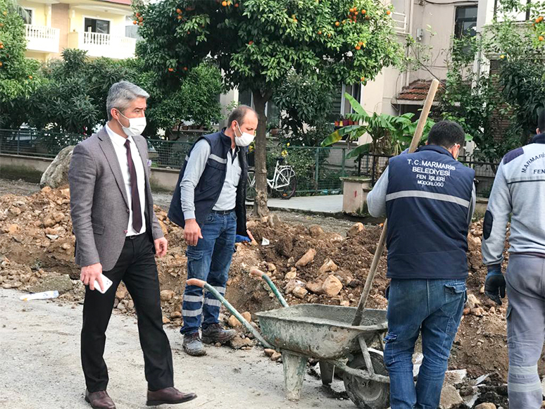 Marmaris’te İnönü Caddesi Yenileniyor